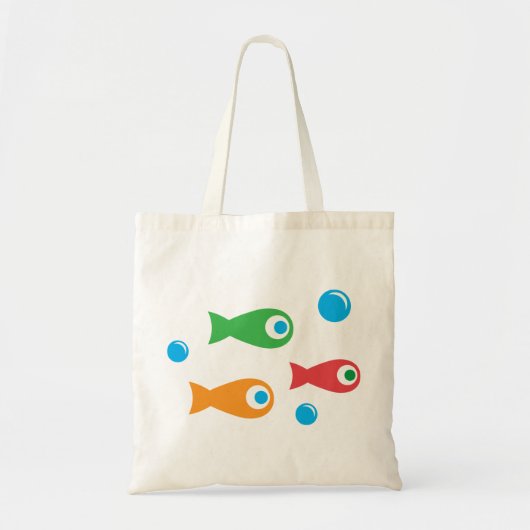 Tote Bag Trois poissons mignons (Devant)