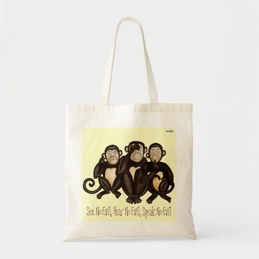 Tote Bag Trois singes sages (Devant)