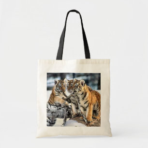 Tote Bag Trois tigre CUB en cadeaux d'art de neige