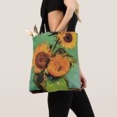 Tote Bag Trois tournesols dans un vase par Vincent van Gogh (De près)