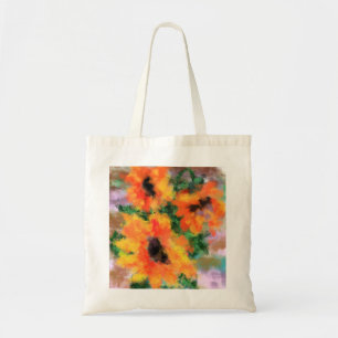 Tote Bag Trois tournesols - peinture Abstraite d'art origin