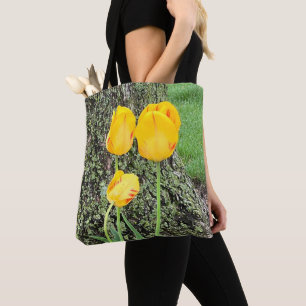 Tote Bag Trois Tulipes Jaunes /