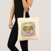 Tote Bag Trois vases fleurs (Devant (produit))