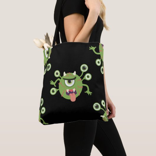 Tote Bag troll des yeux (De près)