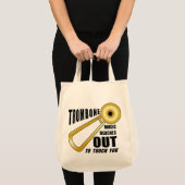 Tote Bag Trombone arrive (Devant (produit))