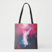 Tote Bag Trompette de conception géométrique Jeu d'ange (Devant)