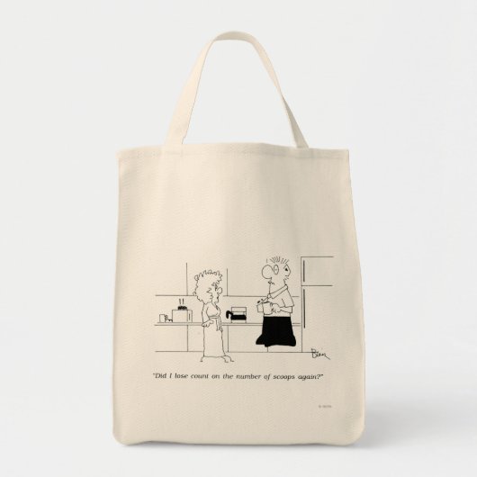 Tote Bag Trop de café (Devant)