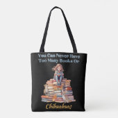 Tote Bag Trop de livres ou de Beagles (Dos)