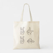 Tote Bag Trop légitime pour abandonner (Dos)