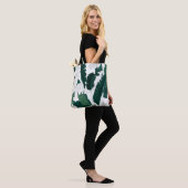 Tote Bag Tropical Banana Leaf Pattern Tote Bag: Dark Green (Sur le modèle)