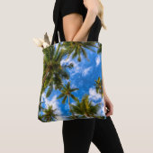 Tote Bag Tropical Beaches | Palm Trees on Blue Sky (De près)