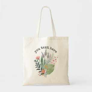 Tote Bag tropical Botanique floral personnalisé