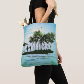 Tote Bag tropical, couple, île, jeune couple, détente (De près)