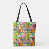 Tote Bag Tropical Flamingo Pickleball (Dos)