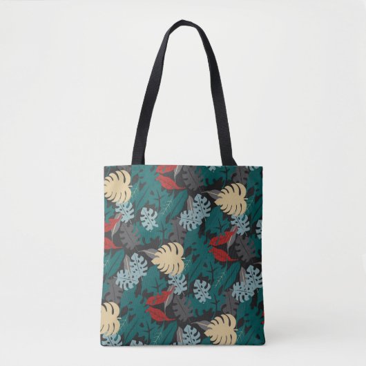 Tote Bag Tropical foncé (Devant)