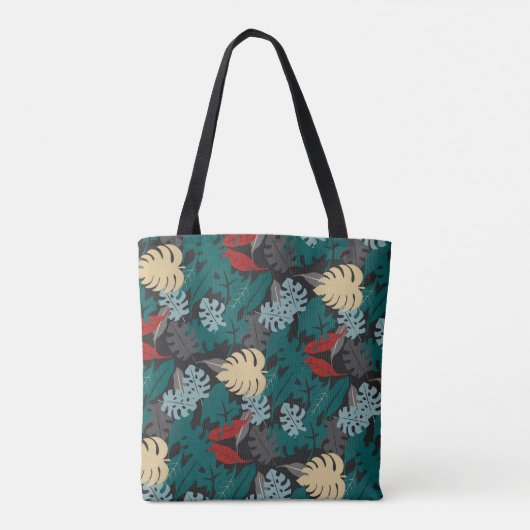 Tote Bag Tropical foncé (Dos)