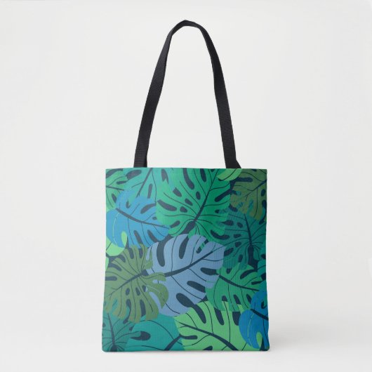 Tote Bag Tropical Jungle Palm Motif sans couture (Devant)