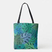 Tote Bag Tropical Jungle Palm Motif sans couture (Dos)