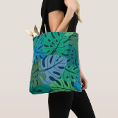 Tote Bag Tropical Jungle Palm Motif sans couture (De près)