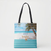 Tote Bag Tropical JUSTE PLAGE Voyage (Devant)