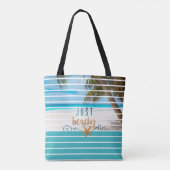 Tote Bag Tropical JUSTE PLAGE Voyage (Dos)