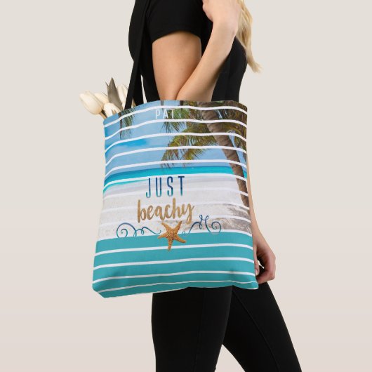 Tote Bag Tropical JUSTE PLAGE Voyage (De près)