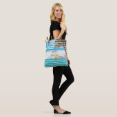 Tote Bag Tropical JUSTE PLAGE Voyage (Sur le modèle)