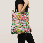 Tote Bag Tropical leaves pattern repeating. Artistic photo (De près)
