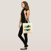 Tote Bag Tropical Monstera Green Foliage Tribe de mariée fe (Devant (modèle))