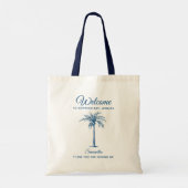Tote Bag Tropical Palm Birthday Party Personalized Welcome (Dos)
