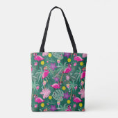 Tote Bag 🤩 Tropical Party, pickleball, custom (Dos)