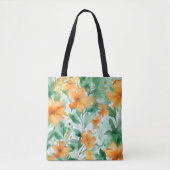 Tote Bag Tropical Summer Arrière - plan Texture (Devant)
