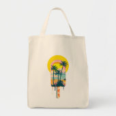 Tote Bag Tropical Summer Sunset Sweets Paradise (Devant)