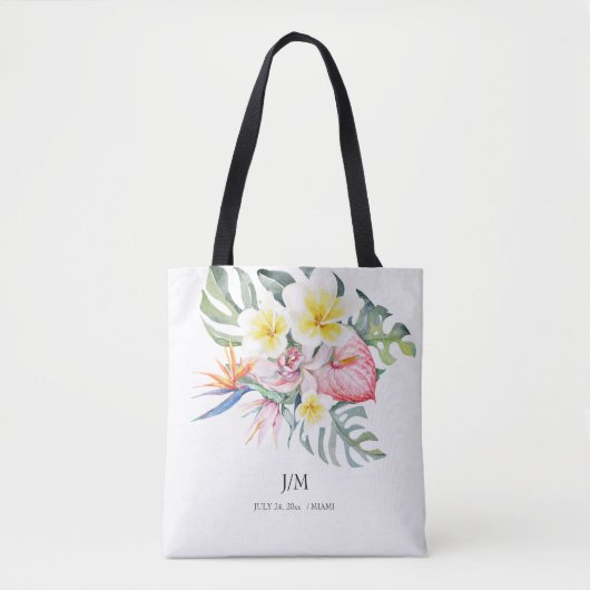 Tote Bag Tropiques Florales (Devant)