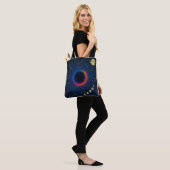 Tote Bag Trou Noir Cosmique & Constellations Art - Céleste (Sur le modèle)