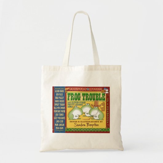 Tote Bag TROUBLE FROG par Sandra Boynton Official Fourre-to (Devant)