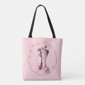 Tote Bag Troupe de danse de chaussure Ballerina Rose plus p (Dos)