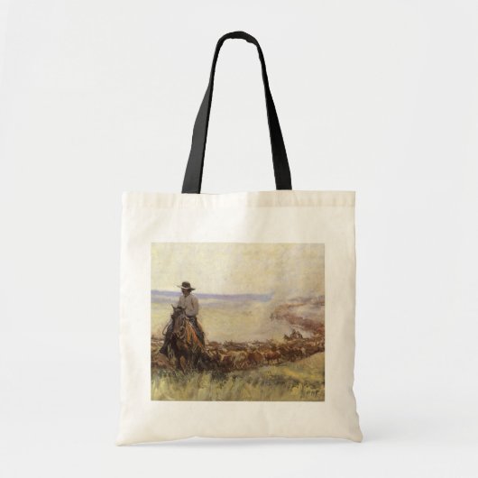 Tote Bag Troupeau de sentiers au Wyoming par WHD Koerner (Devant)