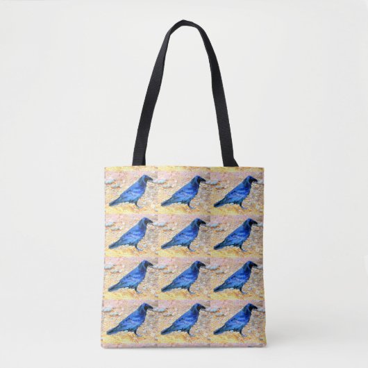Tote Bag troupeau noir de corbeau (Devant)