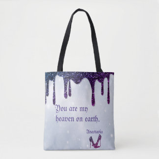 Tote Bag Trous de séquence violet