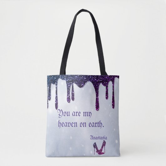 Tote Bag Trous de séquence violet (Devant)