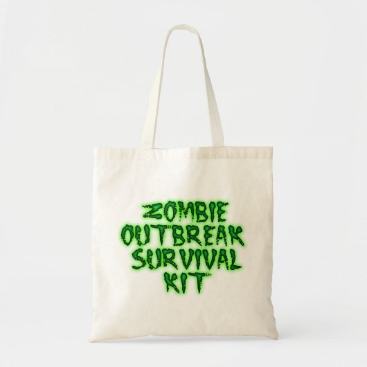 Tote Bag trousse de survie de manifestation de zombi (Devant)