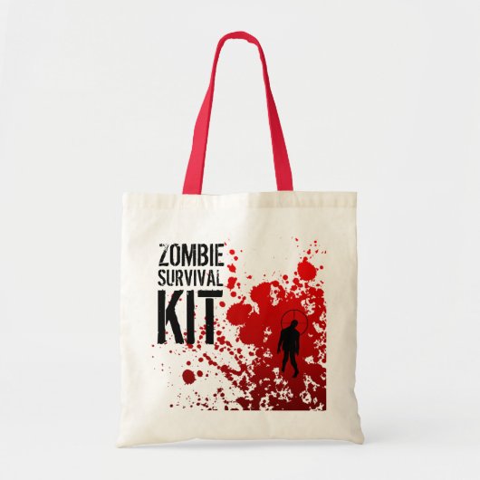 Tote Bag TROUSSE DE SURVIE de ZOMBI - fourre-tout (Devant)
