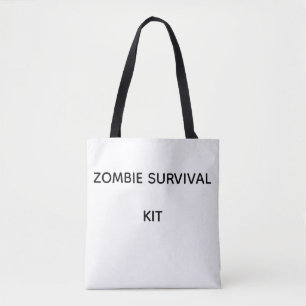 Tote Bag Trousse de survie zombie