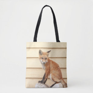Tote Bag Trousse Red Fox dans la vallée de l'Hudson
