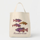 TOTE BAG TROUT RAINBOW COLORFUL (Devant)