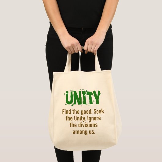 Tote Bag Trouver La Bonne Recherche L'Unité - Citation Unit (Devant (produit))