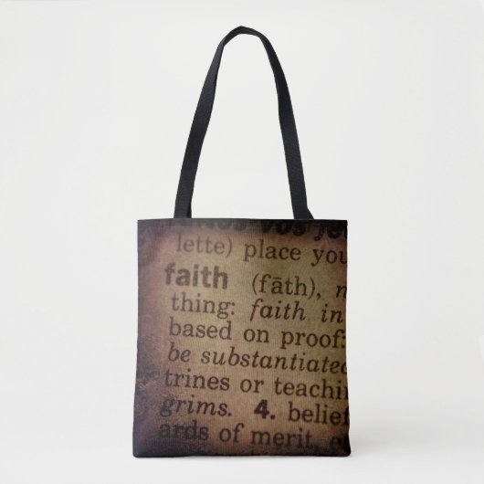 Tote Bag Trouver une signification - Foi (Devant)
