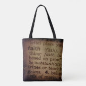 Tote Bag Trouver une signification - Foi (Dos)