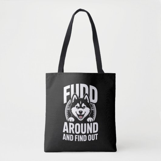 Tote Bag Trouvez des fonds et découvrez (Devant)